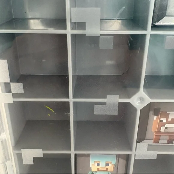 Minecraft Stone Case For Mini Figures Collector Display Case Storage Box - Picture 9 of 12